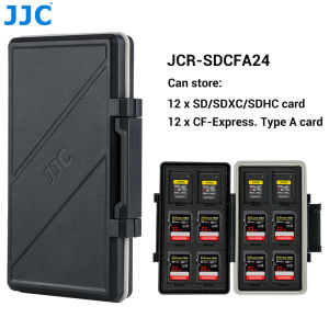 JJC 24 Slots Memory Card Case: A Durable & Water-Resistant SD Card Organizer