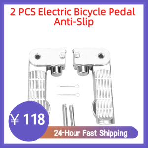 1Pair Electric Bicycle Pedal Anti-Slip Aluminum Alloy Step on Foot Rear Footrest
