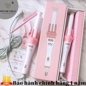 Máy uốn tóc xoăn xoay tự động 360 VIVID & VOGUA tặng kèm kẹp tóc và lược - Hàng chính hãng bảo hành 1 năm Trùm Sỉ Gia Thành