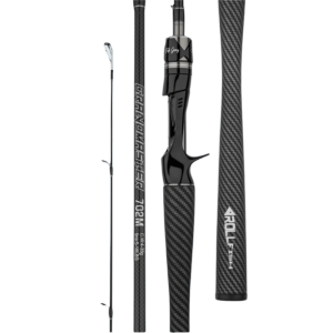 INVADER 1.8m Length Carbon Fishing Rod 2 Sections 30T Carbon Casting Rod Fishing Gear M Power Travel Fishing Rod Travel Fishing