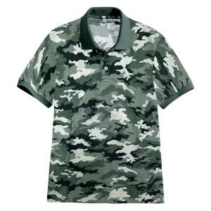 Allium collection / Polo Shirt Motif Lengan Pendek / Baju Kerah Pria Full Print Loreng / Kaos Kerah Kasual Seragam / COD