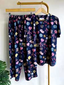 SETELAN PIYAMA MOTIF TERBARU KANCING DEPAN AKTIF BUSUI BAHAN RAYON PREMIUM