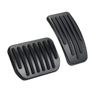 For Tesla Model 3 Model Y Non-Slip Performance Aluminum Car Accessories Brake & Accelerator Pedal Covers for Model 3/Y (Black)