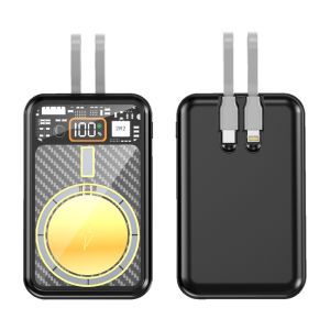 SG Ready Stock | Cyberpunk-Inspired 15000mAh Power Bank | 15W/20W/22.5W Fast Wireless Charger | Multi-Port USB-C PD | Portable Energy Hub