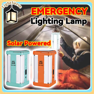 Portable Solar Camping Lantern Waterproof 4 Side LED Light with Hook Rechargeable Emergency Light for Outdoor Fishing Light