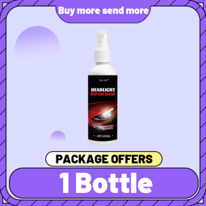 Fast convenient headlight restoration for car Easy to use One spray for quick repair of yellowed headlights