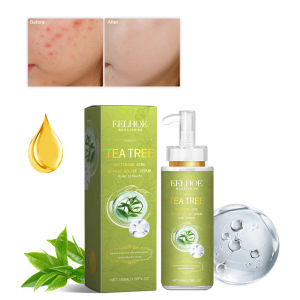 EELHOE Tea Tree Serum jerawat bersih serum pembersih kulit dalam pengendalian minyak desalinasi jerawat keras pore pelembab kulit