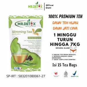 Mr Detox Slimming Tea - Asli Green Tea / Teh Pelangsing Penurun berat badan Melangsingkan Badan