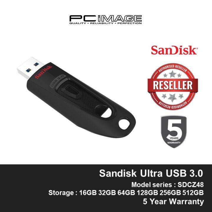 SANDISK CRUZER CZ48 ULTRA USB 3.0 FLASH DRIVE 16GB / 32GB / 64GB ...