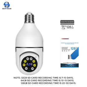 Light bulb CCTV Drone FHD1080P 360 degree Panoramic CCTV Wireless Wifi Camera Two Way Audio Panoramic Night Vision Camera