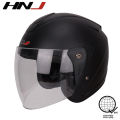 HNJ A4-002 Motorcycle Helmets Half Face for Women Clear Visor Motors Helmet with Men. 