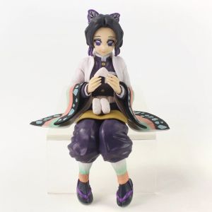 YOUSHI TOP Children Gift PVC Cute Q Version Dolls Shinobu Nezuko Uzui Tengen Cartoon Model Toys Anime Figures Demon Slayer Action Figure PVC Model Dolls
