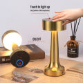 Portable LED Table Lamp With Touch Sensor 3 colors Switchable，Brightness adjustable Rechargeable Battery Up to 8-10 Hours Usage, Night Light for Kids Nursery, Nightstand Lamp, Bedside Lamp gift ideas christmas. 