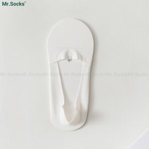 Tất lười nữ đi giày búp bê Mr.Socks chất liệu sợi cotton mềm mát vớ tàng hình có đệm cao su chống tuột gót - TATLUA-UYE-7002-1DOI