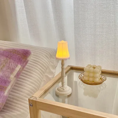 Eyre Baru Mini Retro Lampu Meja LED Malam Lampu Ornamen Dekorasi Rumah Kamar Tidur Samping Tempat Tidur Lampu Lampu Lantai Pencahayaan Estetika Dekorasi Kamar
