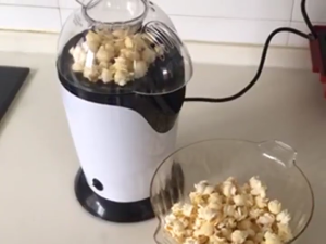 Electric Popcorn Maker Machine with Measuring Cup Popcorn Device Maker for Family Gatherings and Birthday Parties