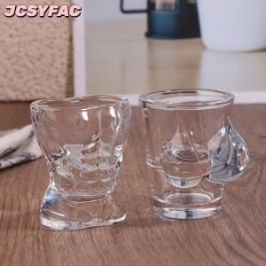 JCSYFAC 1PC Mới Độc Đáo Bia Cup Vui Người Đàn Ông Phụ Nữ Cơ Thể Hình Trong Suốt Rượu Vang Thủy Tinh Thanh Drinkware Cocktail Cốc Cà Phê Nước Trái Cây Teacup