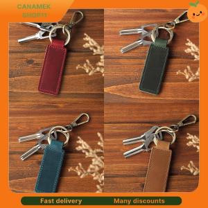 ❣️❣️❣️ Genuine Leather Retro Cowhide Keychain Metal Lobster Clasp Pendant Fashion Personalized Anti-lost Car Keyring Keyholder