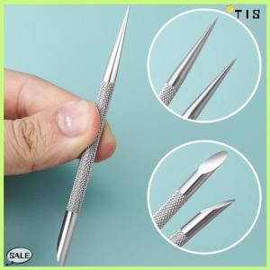 Follow Get New【TIS】 1 PC đôi-đã kết thúc bằng thép không gỉ lớp biểu bì Pusher Nail cắt sửa móng tay Remover Sticks công cụ cho Nail Art
