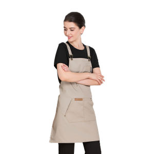 Simple Overalls Apron for Catering Kitchen Work Cafe Server Garden