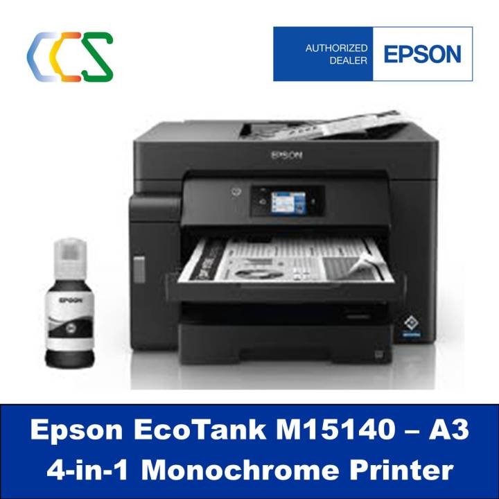 [Free $50 CapitaVoucher] Epson EcoTank Monochrome M15140 A3 Wi-Fi ...