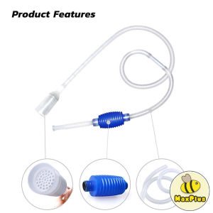 MaxPlus Aquarium Cleaning Siphon Pump Water Changer Gravel Cleaner Fish Tank Easy Dirt Remover Tools