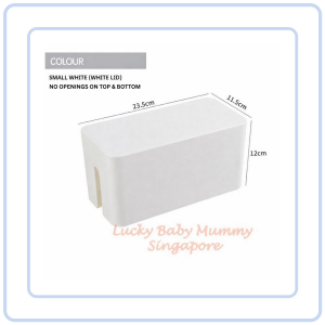 【COZYCASA】Cable Storage Box/Extension Wire Plug Organizer Box for Desk Power Strip Management