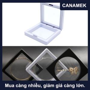 【CANAMEK】 Trắng trong suốt treo hiển thị trường hợp hộp đồ trang sức vòng cổ lưu trữ chủ