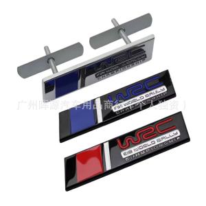 Car modification WRC labeling suitable for Honda wrc rally decorative car logo WRC three-dimensional metal sticker