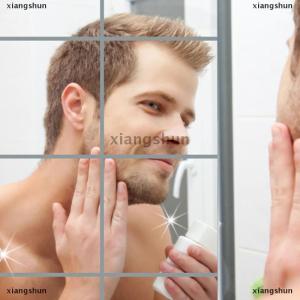 [COD] xiangshun Quảng trường ghép dán tự dính Acrylic Tấm Gương tường đề can mới