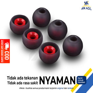 [KN ACC] SILIKON EARTIPS KARET HEADSET HANDSFREE EARPHONE UNIVERSAL