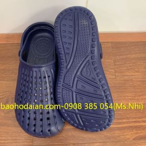 Dép phòng sạch siêu nhẹ nhựa Eva E073 màu xanh dương
