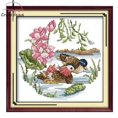 Cross Stitch Complete Set Together Forever(2) Joy Sunday Stamped Counted Cloth Printed Unprinted Aida Fabric 11CT 14ct Needlework Handmade Embroidery Home Room Decor