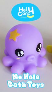 Infant Bath Toys for 18 Months - No Hole Animal Bathtub Toys Baby Bath Tub Toys