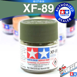 🌈 TAMIYA 81789 XF-89 DARK GREEN 2 ACRYLIC MINI 10ML PLASTIC MODEL HOBBY ACTION FIGURE TOY PAINT VCA GUNDAM SINGAPORE