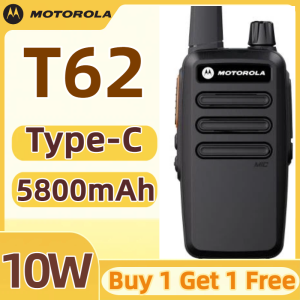 Cheap Motorola  2 Pairs T62 10Watt Intercom Long Range Two-Way Radio Walkie Talkie UHF Transceiver Long Range 20KM