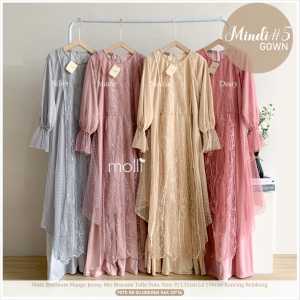 GAUN DRESS MINDI #5 LD 100 BY MOLLI