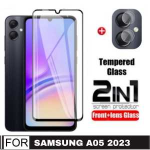 Promo Paket 2 in 1 Tempered Glass Samsung Galaxy S23 FE 5G / A05 / A05s 2023 / A14 5G / A04s 2022 Premium Screen Guard Anti Gores Kaca Full Cover