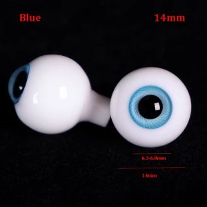 YUDESHUI Dễ thương Đôi mắt thủy tinh vàng xanh 2 màu sắc 10mm 12mm 14mm 16mm Phụ kiện đồ chơi an toàn cho thú cưng Chất lượng cao Đồ thủ công làm búp bê tự làm Dành cho búp bê BJD