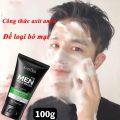 (100g) Sữa Rửa Mặt Da Dầu Mụn Cho Nam, Ngừa Mụn, Làm Trắng Da, Dưỡng Ẩm, Thành phần tự nhiên,designed for men. 