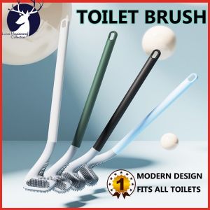 TOILET BRUSH TOILET BOWL BRUSH GOLF SHAPE TOILET BRUSH BENDABLE TOILET BRUSH SILICONE BRUSH / #CPLA
