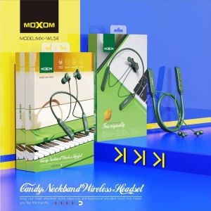 ORIGINAL MOXOM MX-WL54 MAGNETIC NECKBAND WIRELESS HEADSET BLUETOOTH EARPHONE MICROPHONE WIRELESS