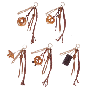 Túi thời trang quyến rũ Móc treo chìa khóa độc đáo bện Keychain móc khóa túi xách chỉnh trang sáng tạo túi Mặt dây chuyền cho phụ nữ người đàn ông