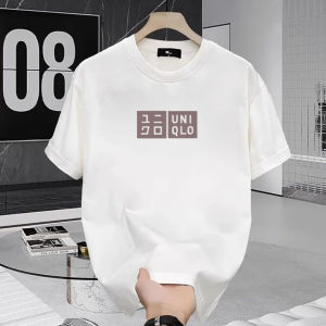 CODMens Summer Short-Sleeved Casual Trendy Pure Cotton Short-Sleeved T-Shirt New Simplicity Style .C