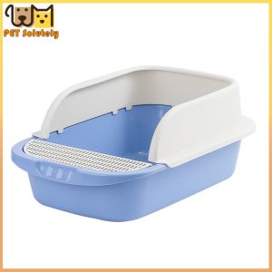 Cat Litter Box Tempat pasir kucing Toilet Hewan Peliharaan litter box kucing besar Tempat Pup