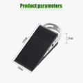 Rubber Stainless Steel Door Stopper Stop Door Block Wedge BlackHeavy Duty Door Stopper, Rubber Wedge,304 Stainless Steel Security Door Stops Suitable for All Floor Surfaces Block Guard Wind Door Stopper Wedge Anti Skid Heavy Duty Safety Silicone Rubber. 