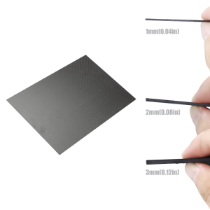200x250mm Carbon Fiber Sheet 3K Carbon Fiber Laminate Plate Twill Weave Panel Sheet 1/2/3MM Thickness Matte Finish