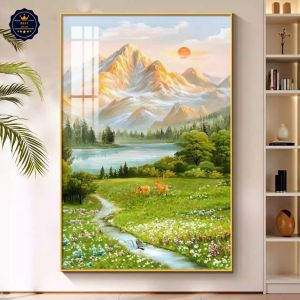 Tranh Phong Cảnh Núi Rừng Hòa Ca Tranh Canvas Tranh Tráng Gương Tranh Trang Trí