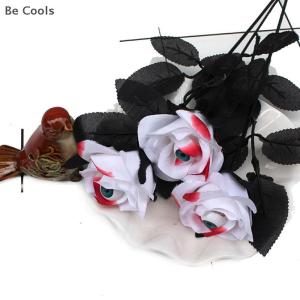 💟【Special price】💟Be Cools Flower Rose Artificial Flower With Eyeball Halloween Ghost Black Flower