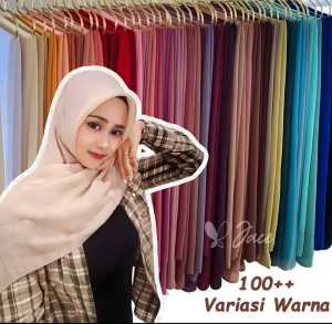 Hijab instan Matt Jersey Cantik Panjang Kerudung Pad Muslim size M